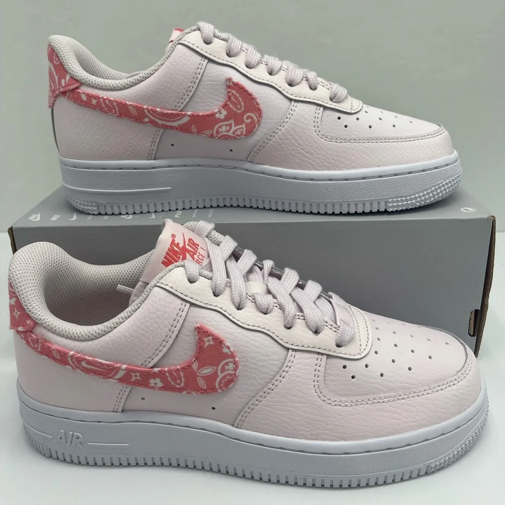Nike Women W AIR FORCE 1 '07 PEARL PINK/CORAL CHALK-WHITE Pink Platform Sneakers